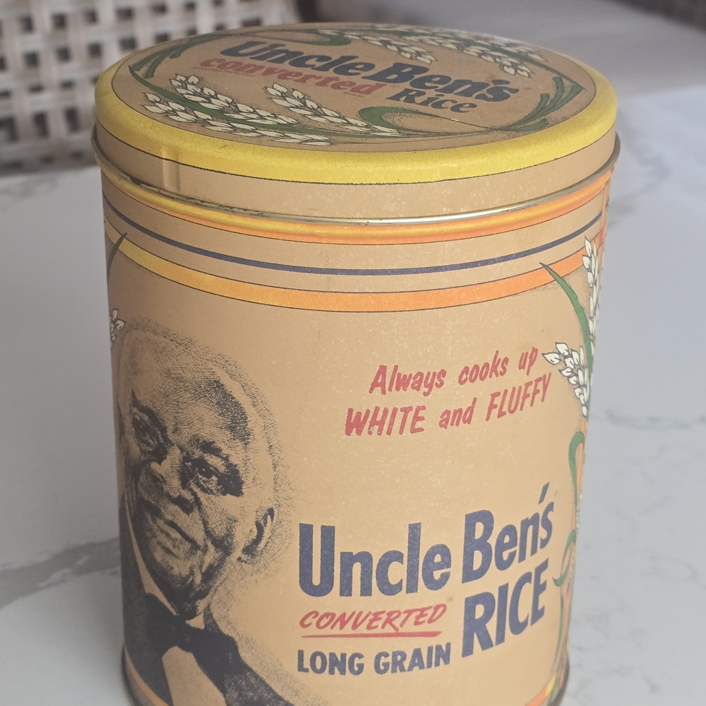 Long Grain Rice Canister - Tan & Yellow